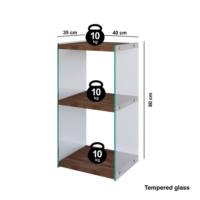 Hanah Home R300 Estantería de Nogal